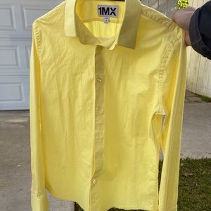 Extra slim fit yellow express shirt size M
